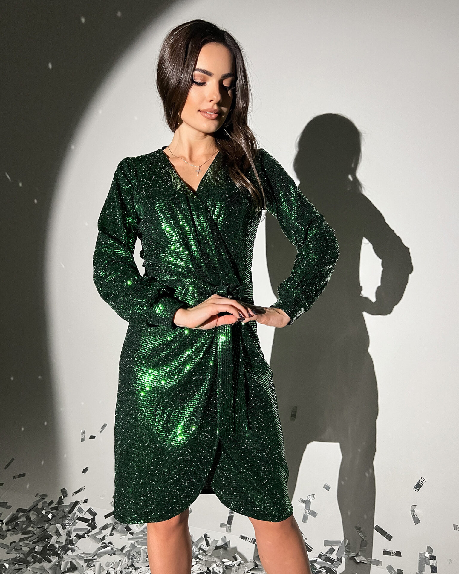 Коктейльне плаття 9248e зелений