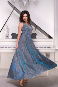 Вечернее платье 8135e Голубой