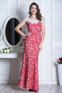 Вечернее платье 6066e Красный