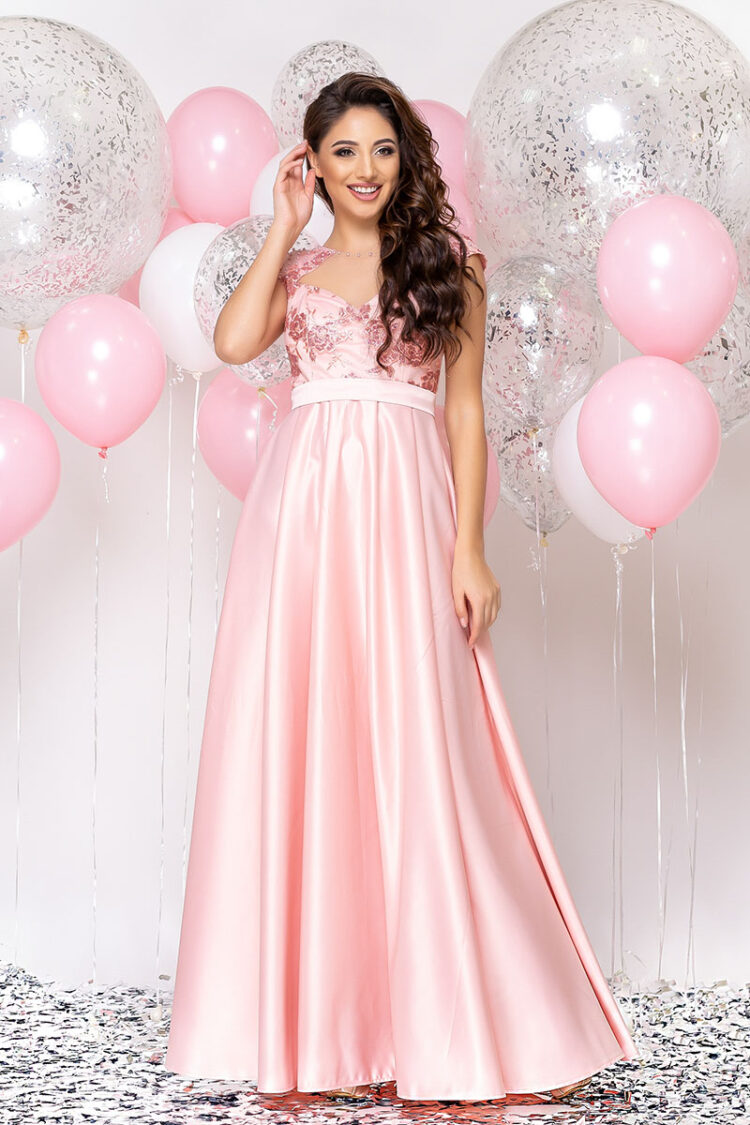 Вечернее платье 20004e Розовый