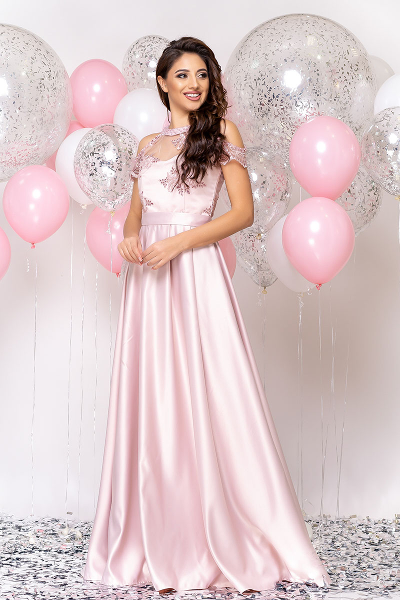 Вечернее платье 20002e Розовый