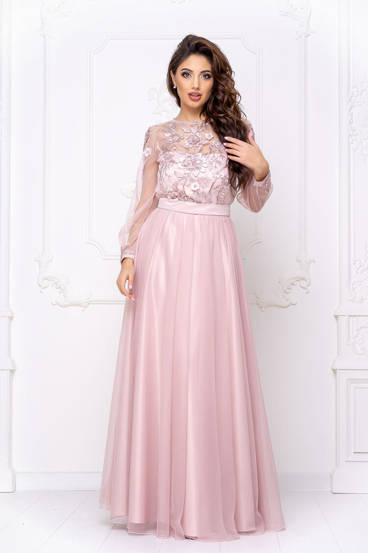 Вечернее платье 20030e Розовый