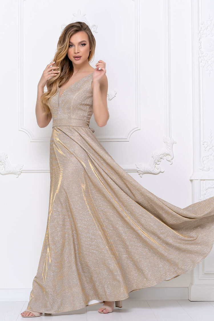 Вечернее платье 20135e Золотой