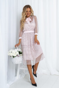 Коктейльное платье 20142e Розовый