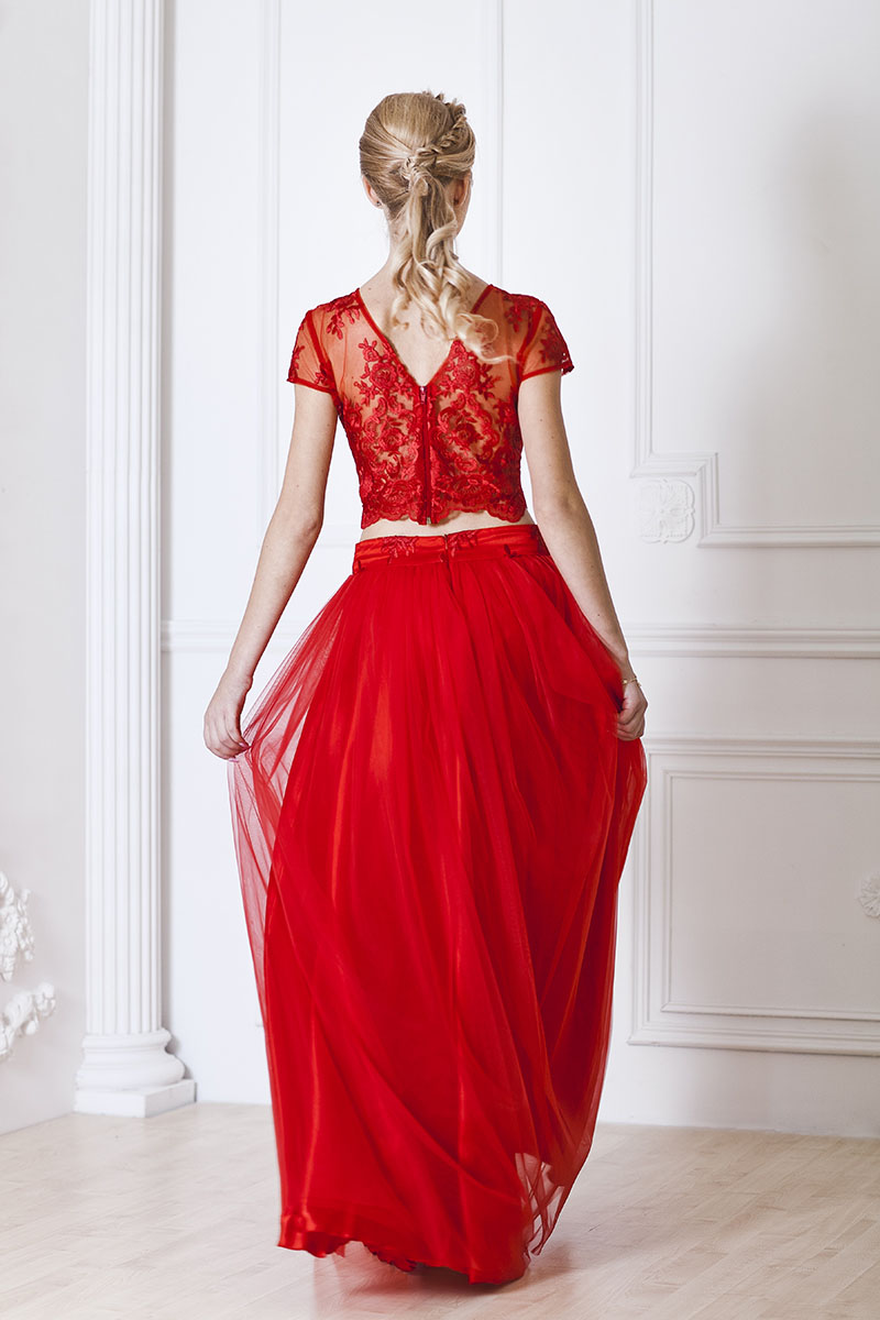 Вечернее платье 7054e Красный