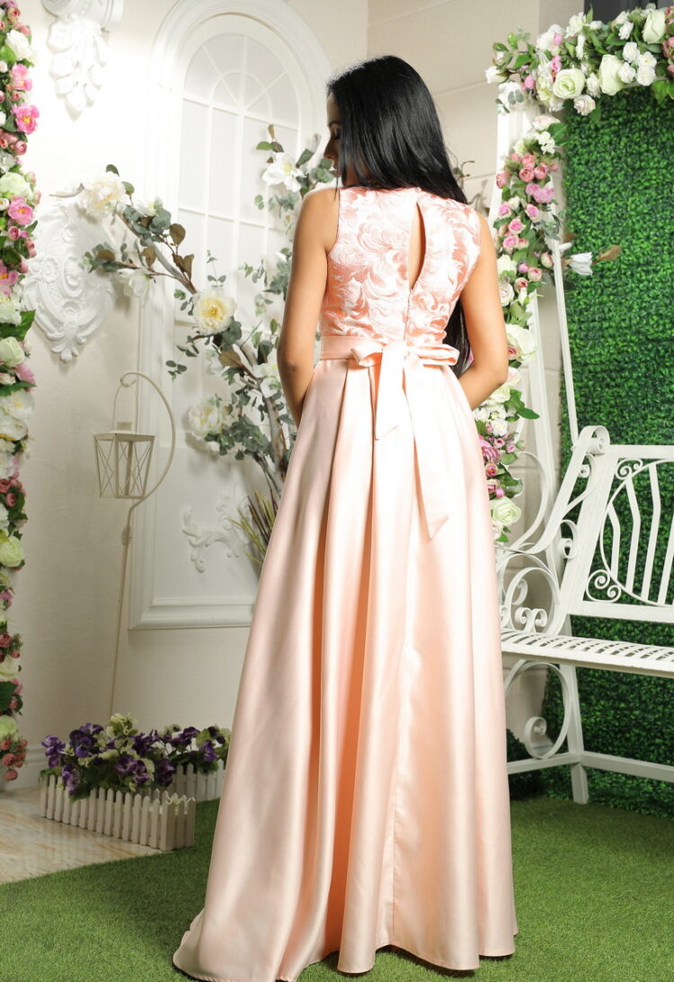Вечернее платье 8018e Розовый