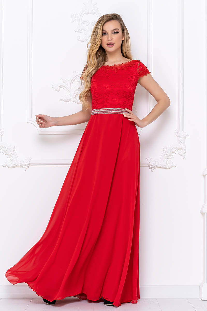 Вечернее платье 6107e Красный