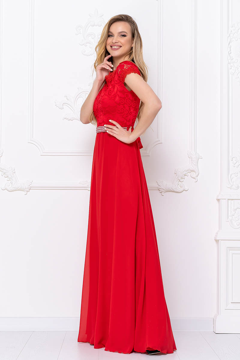 Вечернее платье 6107e Красный