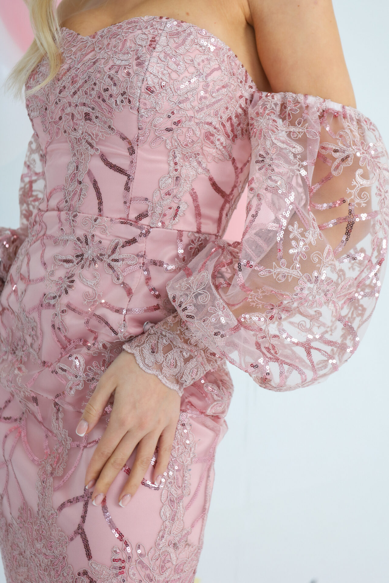 Коктейльне плаття 22006 Рожевий