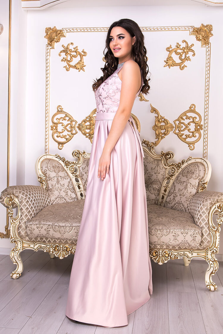 Вечернее платье 9016e Розовый