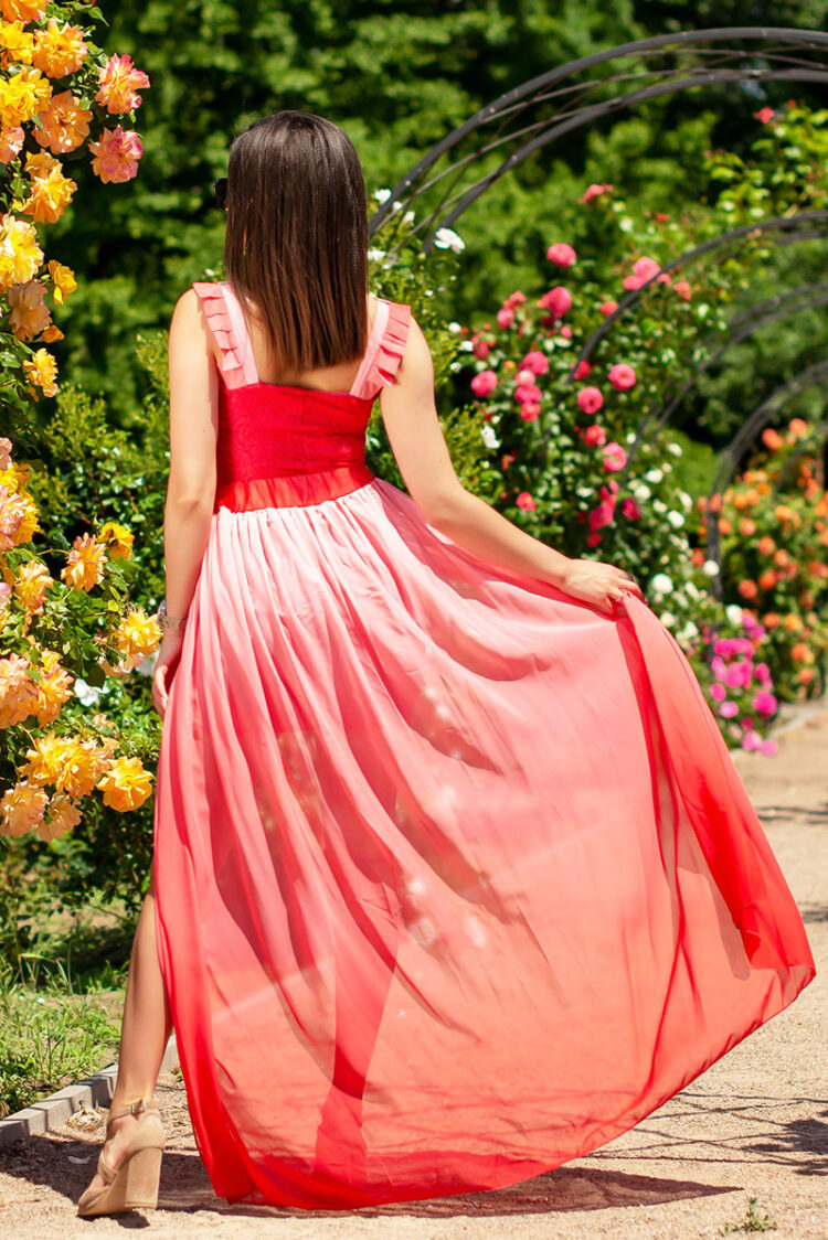 Коктейльное платье 5052e Красный