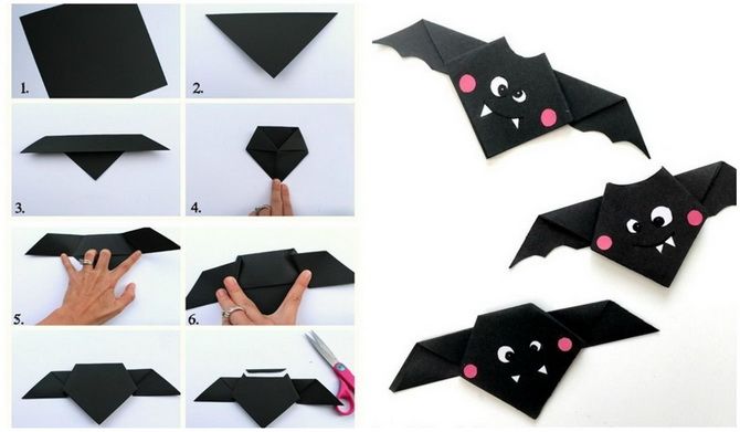 Оригами: Летучая мышь