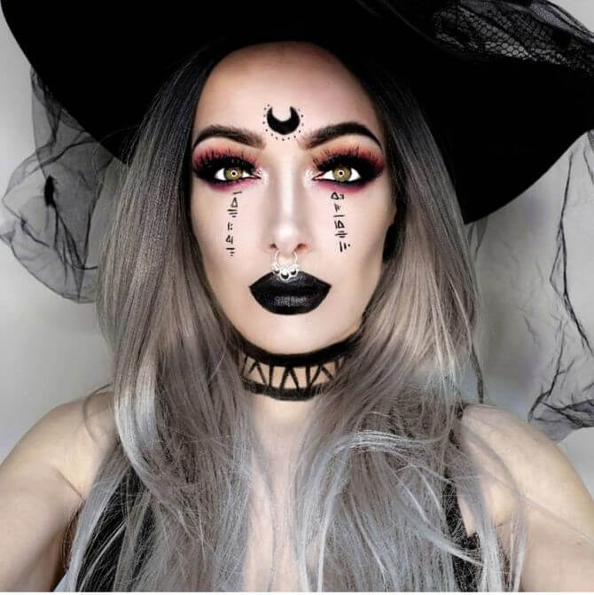Легкий макияж на Хэллоуин – как накрасить лицо