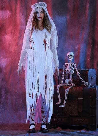 Костюм для девушки на Хэллоуин «Мертвая невеста»