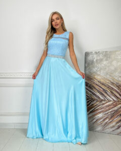 Вечернее платье 7100e Голубой