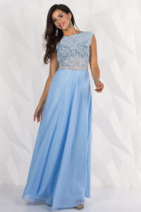 Вечернее платье 7096e Голубой