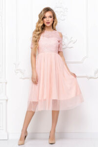 Коктейльне плаття 8064e Рожевий