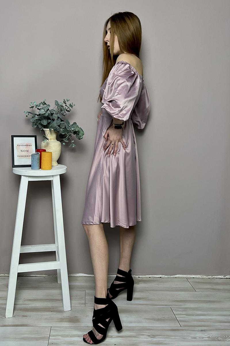 Коктейльне плаття 22034 Темно-рожевий