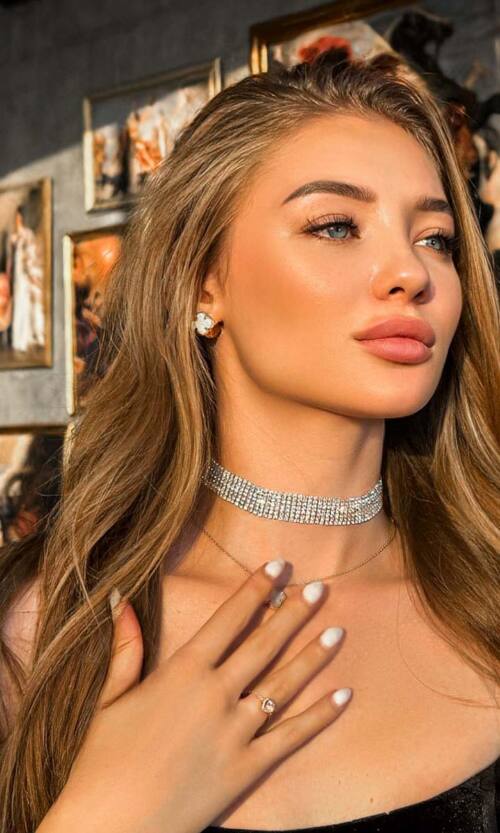 Чокер Бижутерия Сияющие Стразы 23525 Серебристый