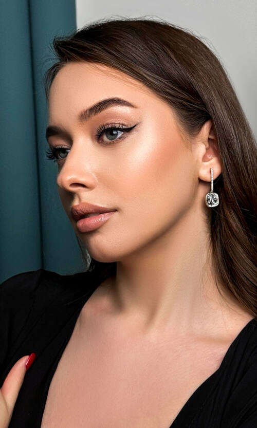 Сережки Crystal Dangle Earrings 450 Білі