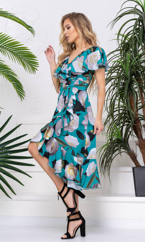 Літня Сукня Запах Софт 20093 М'ятна