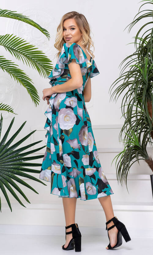 Літня Сукня Запах Софт 20093 М'ятна