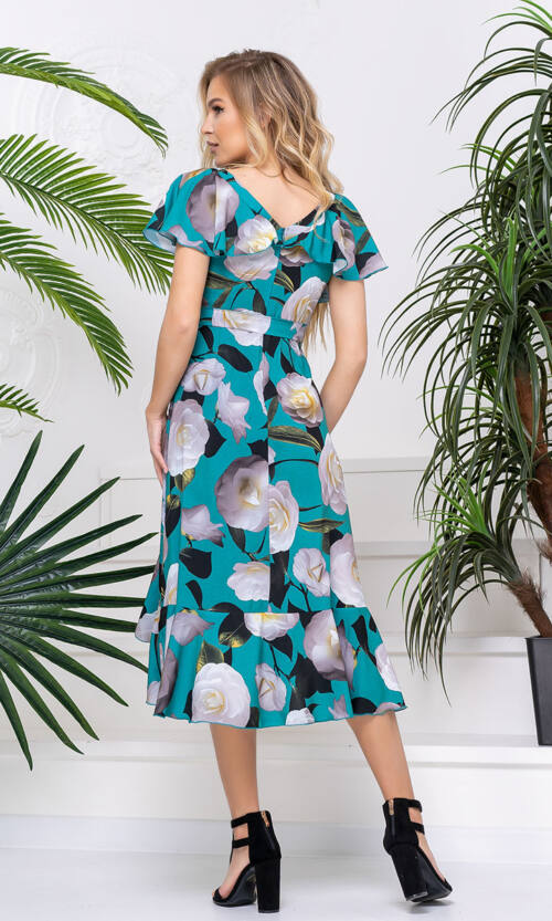 Літня Сукня Запах Софт 20093 М'ятна