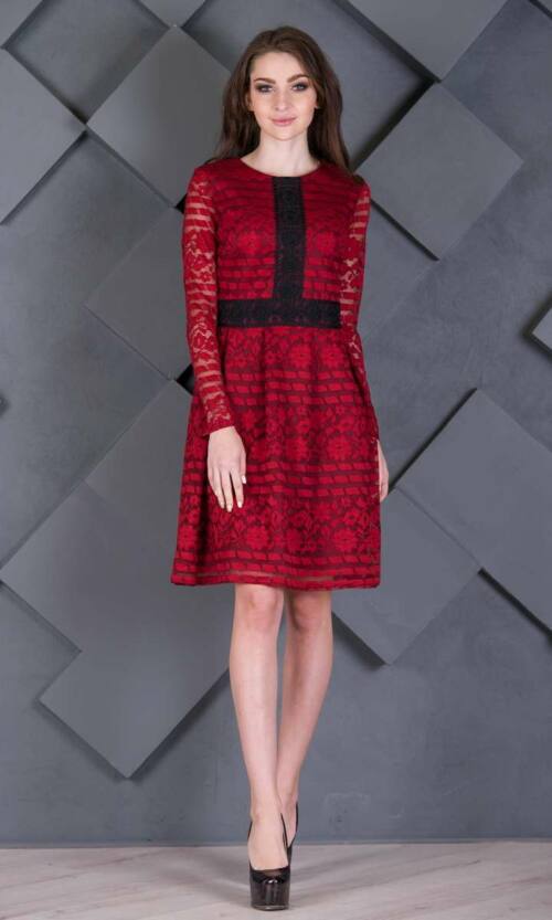 Повсякденне плаття 7227e Бордо