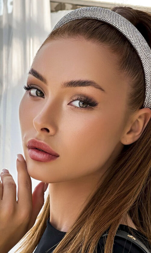 Сріблястий Обруч "Сяйво Страз" Біжутерія 23520