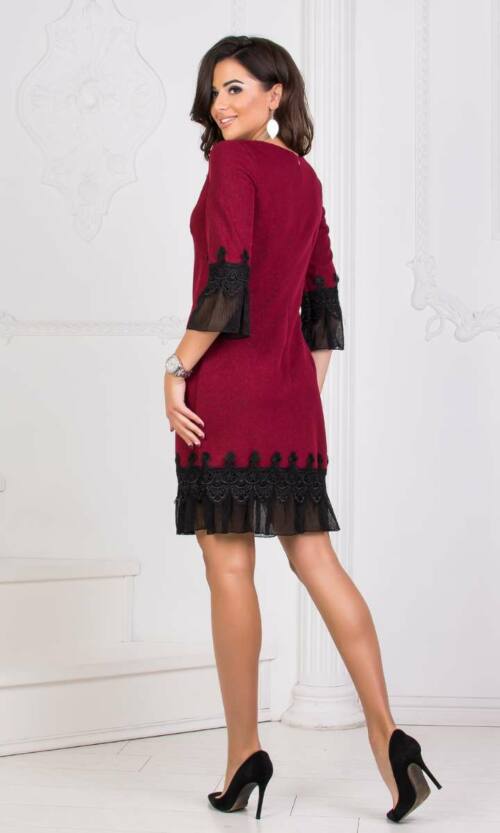 Коктейльне плаття 8187e Бордо