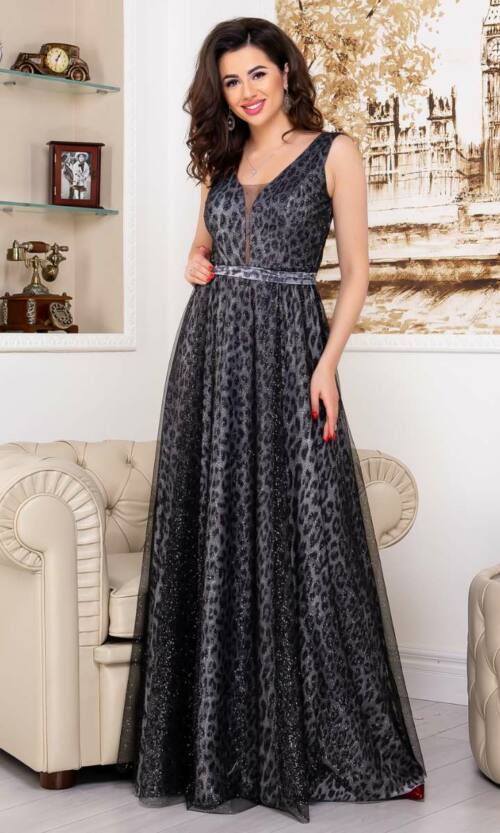 Вечірня сукня Modern Glamour 9101 Графітова