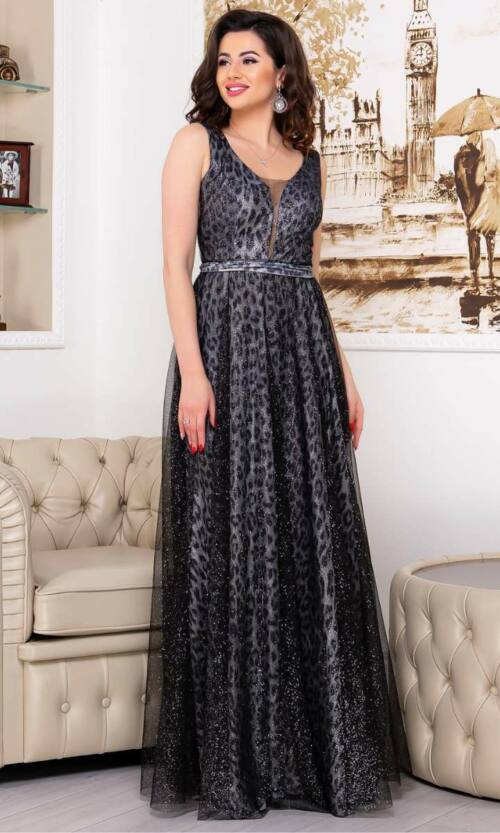 Вечірня сукня Modern Glamour 9101 Графітова