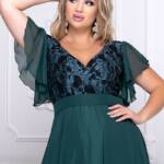 Вечірня сукня Шифон Максі 9142 Зелена