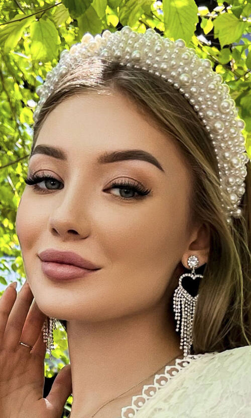 Обруч "Перламутровая Жемчужина Чудесность" 23522 Серебристый