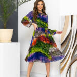 Повсякденна Сукня Шифон Принт 22015 Фіолетова