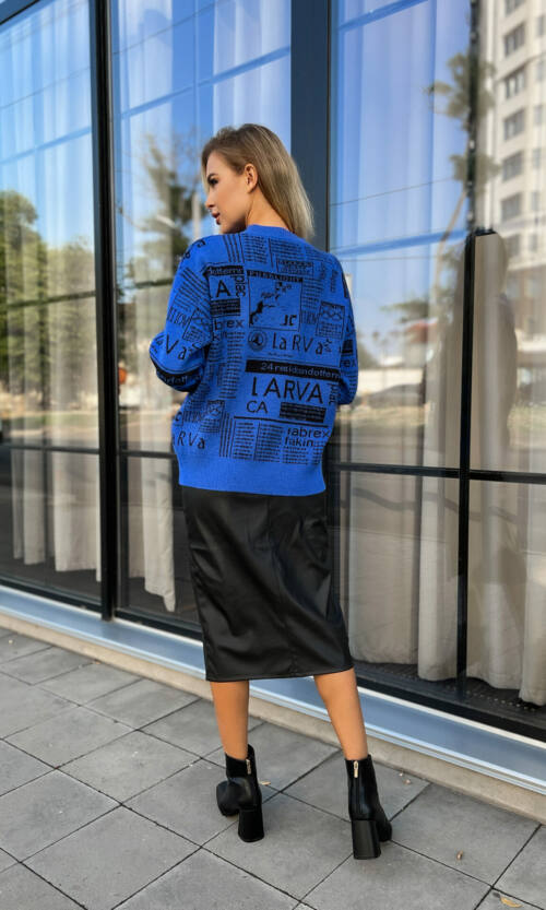 Светр В'язка "City Pulse" 22064 Електрик