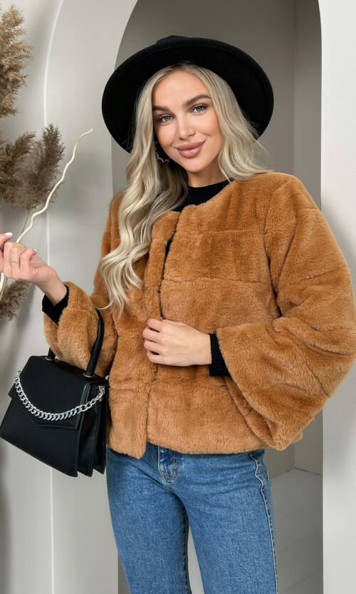 Елегантна Еко Шубка "Мороз" 20200 Пісочна