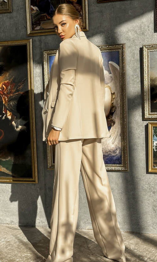 Брючный Костюм "Urban Elegance" 22057 Бежевый