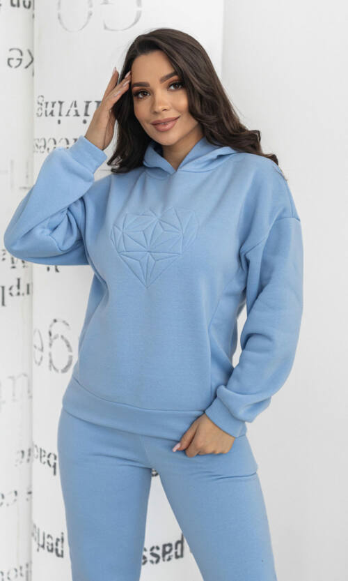 Спортивний Костюм Тринитка Premium 22083 Блакитний