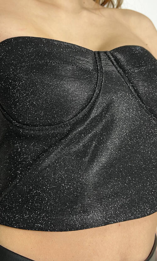 Топ Люрекс "Северное Сияние" 22100 Черный