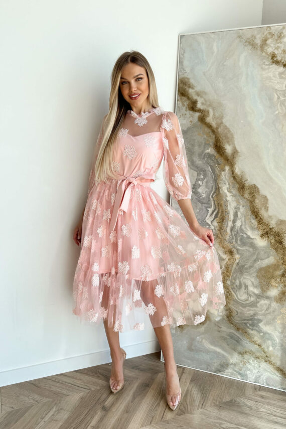 Коктейльне плаття 22018 Рожевий