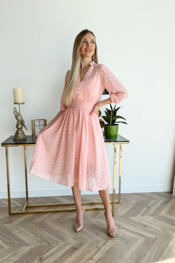 Коктейльна Сукня “Elegant Charm” 22024 Рожева