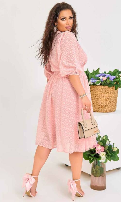 Коктейльна Сукня "Elegant Charm" 22024 Рожева