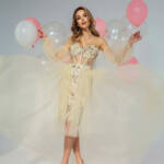 Вечірня Сукня Корсет Трансформер 22010 Молочна