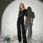 Комбінезон Ошатний Паєтка 9224 Чорний Срібний