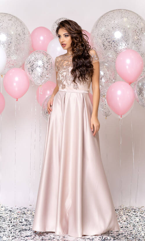 Вечірня сукня Атлас Гліттер 20020 Фрезова