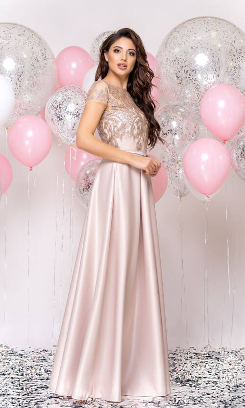 Вечірня сукня Атлас Гліттер 20020 Фрезова