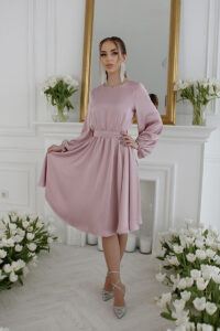 Коктейльне плаття 23017 Рожевий