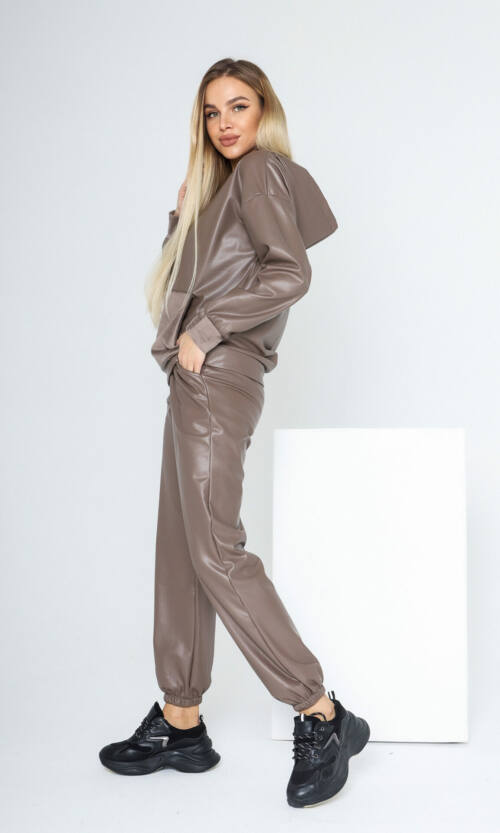Спортивний Костюм Еко Шкіра D2196 Моко