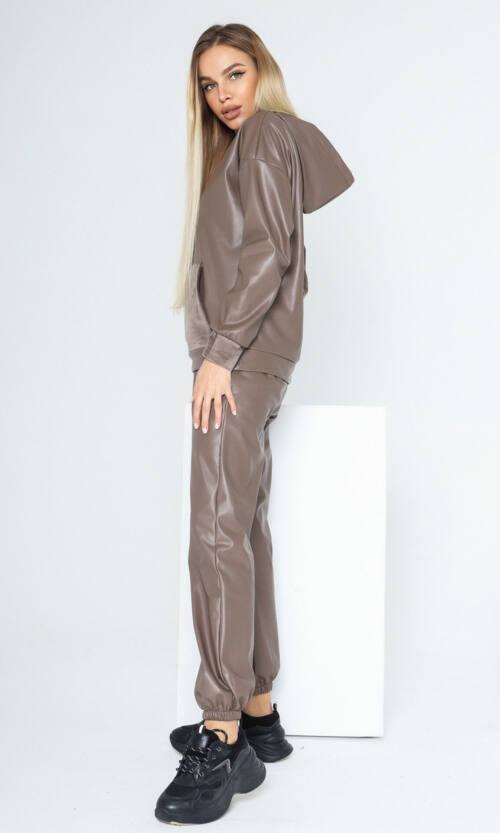 Спортивний Костюм Еко Шкіра D2196 Моко